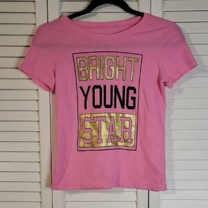 Vibrant Pink 'Bright Young Star' Kids Tee